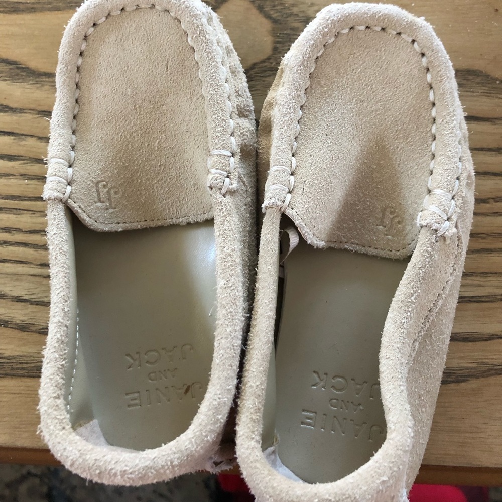 Janie and Jack Boys Tan Suede Loafer Shoes